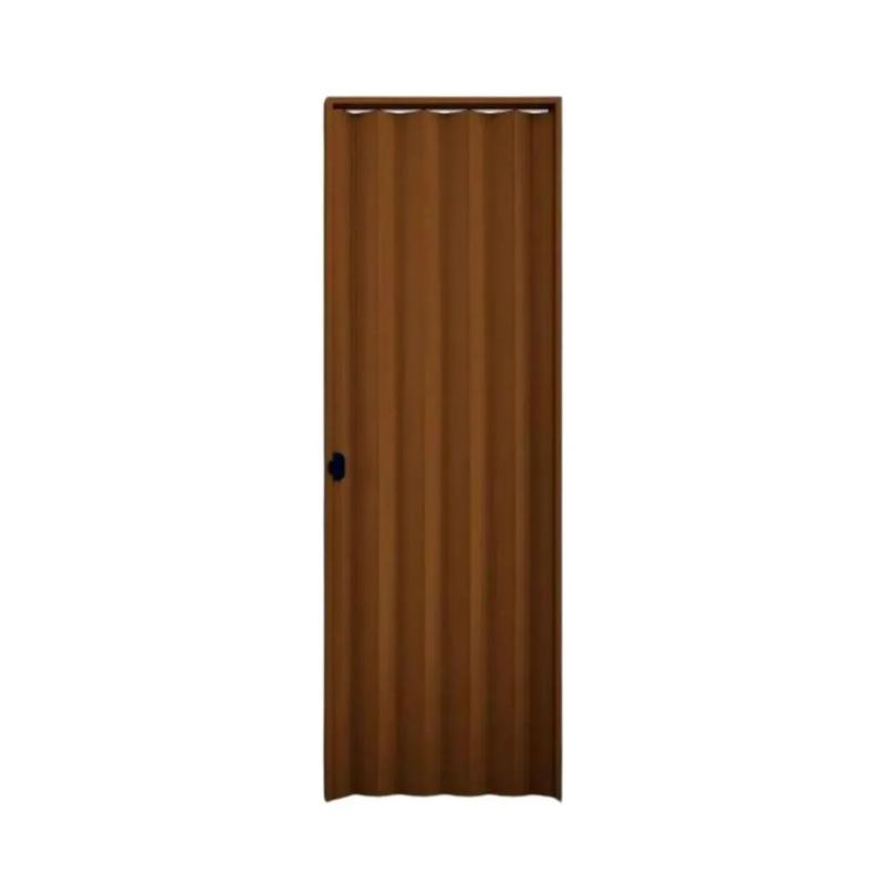 Porta Sanfonada Plasbil Pvc X Mogno